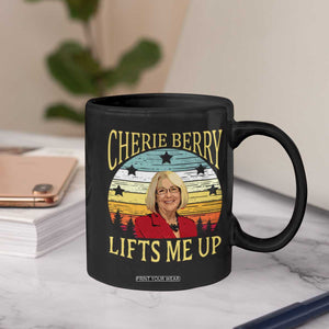 Cherie Berry Lifts Me Up Coffee Mug Retro Vintage Elevator Tribute Funny NC Meme TS02 Print Your Wear