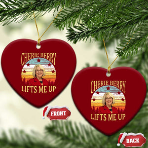 Cherie Berry Lifts Me Up Ceramic Ornament Retro Vintage Elevator Tribute Funny NC Meme TS02 Print Your Wear
