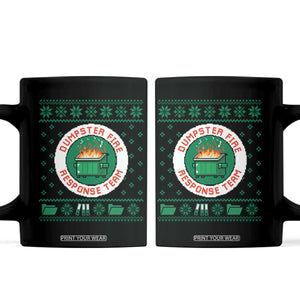 Funny Dumpster Fire Response Team Coffee Mug Office Party Holiday Chaos Humor TS02 Black Print Your Wear