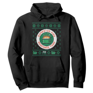 Funny Dumpster Fire Response Team Hoodie Office Party Holiday Chaos Humor TS02 Black Print Your Wear