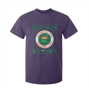 Funny Dumpster Fire Response Team T Shirt For Kid Office Party Holiday Chaos Humor TS02 Purple Print Your Wear