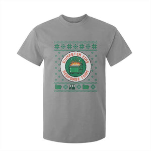 Funny Dumpster Fire Response Team T Shirt For Kid Office Party Holiday Chaos Humor TS02 Sport Gray Print Your Wear