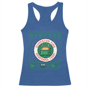 Funny Dumpster Fire Response Team Racerback Tank Top Office Party Holiday Chaos Humor - Print Your Wear