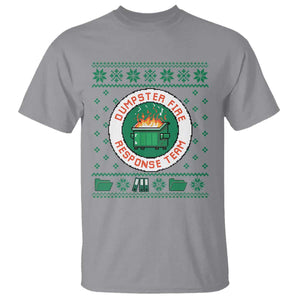 Funny Dumpster Fire Response Team T Shirt Office Party Holiday Chaos Humor TS02 Sport Gray Print Your Wear