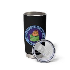 Dumpster Fire Response Team Leader Badge Tumbler Cup Funny Office Chaos Holiday Gag Gift TS02 Print Your Wear