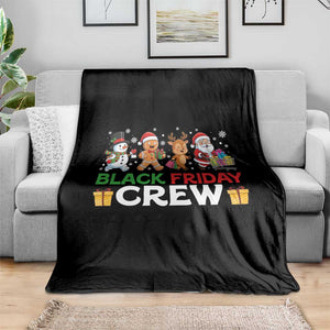 Black Friday Crew Christmas Throw Blanket Funny Holiday Shopping Squad TS02 Print Your Wear