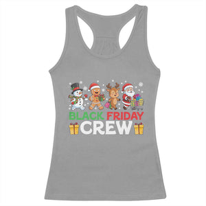 Black Friday Crew Christmas Racerback Tank Top Funny Holiday Shopping Squad TS02 Sport Gray Print Your Wear