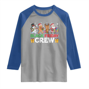 Black Friday Crew Christmas Raglan Shirt Funny Holiday Shopping Squad TS02 Sport Gray Royal Print Your Wear