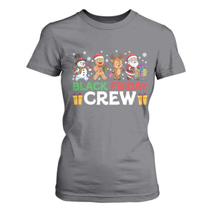 Black Friday Crew Christmas T Shirt For Women Funny Holiday Shopping Squad TS02 Charcoal Print Your Wear
