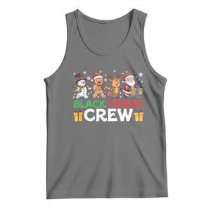 Black Friday Crew Christmas Tank Top Funny Holiday Shopping Squad TS02 Black Heather Print Your Wear