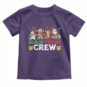 Black Friday Crew Christmas Toddler T Shirt Funny Holiday Shopping Squad TS02 Purple Print Your Wear