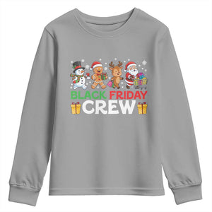 Black Friday Crew Christmas Youth Sweatshirt Funny Holiday Shopping Squad TS02 Sport Gray Print Your Wear