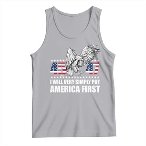 Trump 2025 Tank Top I Will Very Simply Put America First 47Th President TS02 Athletic Heather Print Your Wear