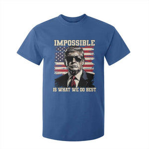 Trump 2025 T Shirt For Kid Impossible Is What We Do Best Inauguration TS02 Royal Blue Print Your Wear