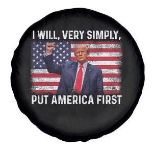 Trump 2025 Spare Tire Cover The Golden Age Of America Begins Right Now American Flag TS02 Print Your Wear