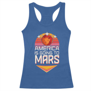 Trump 2025 Racerback Tank Top America Is Going To Mars Funny USA Patriotic Party TS02 Royal Blue Print Your Wear