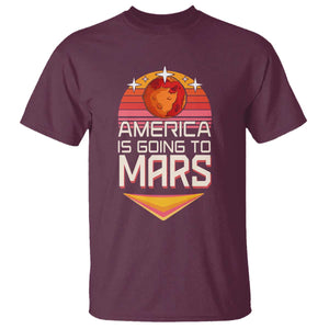 Trump 2025 T Shirt America Is Going To Mars Funny USA Patriotic Party TS02 Maroon Print Your Wear