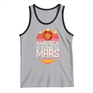 Trump 2025 Tank Top America Is Going To Mars Funny USA Patriotic Party TS02 Athletic Heather Black Print Your Wear