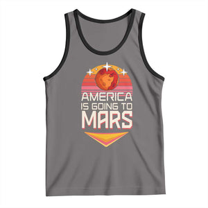 Trump 2025 Tank Top America Is Going To Mars Funny USA Patriotic Party TS02 Deep Heather Black Print Your Wear