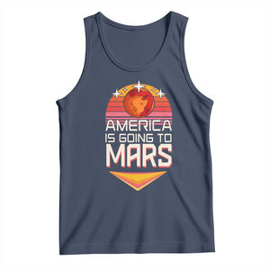 Trump 2025 Tank Top America Is Going To Mars Funny USA Patriotic Party TS02 Navy Print Your Wear