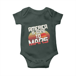 Trump 2025 Baby Onesie America Is Going To Mars Funny USA Patriotic Retro TS02 Print Your Wear