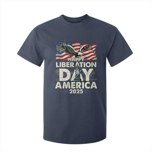 Trump 2025 T Shirt For Kid Happy Liberation Day 2025 Trump January 20Th 2025 TS02 Navy Print Your Wear