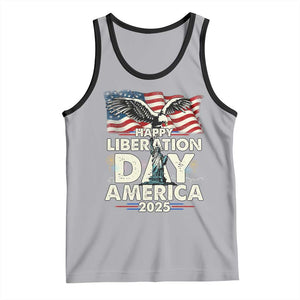 Trump 2025 Tank Top Happy Liberation Day 2025 Trump January 20Th 2025 TS02 Athletic Heather Black Print Your Wear