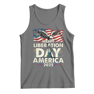 Trump 2025 Tank Top Happy Liberation Day 2025 Trump January 20Th 2025 TS02 Black Heather Print Your Wear