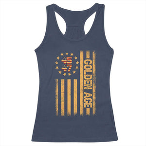 Trump 2025 Racerback Tank Top New Golden Age Of America 47th President TS02 Navy Print Your Wear