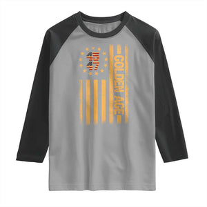 Trump 2025 Raglan Shirt New Golden Age Of America 47th President TS02 Sport Gray Black Print Your Wear