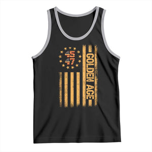 Trump 2025 Tank Top New Golden Age Of America 47th President TS02 Black Athletic Heather Print Your Wear