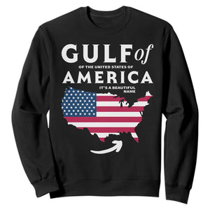 Trump America's Gulf Sweatshirt Gulf Of The Usa American Flag Pride Patriotic TS02 Black Print Your Wear