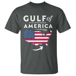 Trump America's Gulf T Shirt Gulf Of The Usa American Flag Pride Patriotic TS02 Dark Heather Print Your Wear