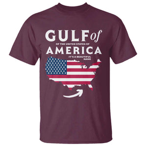 Trump America's Gulf T Shirt Gulf Of The Usa American Flag Pride Patriotic TS02 Maroon Print Your Wear