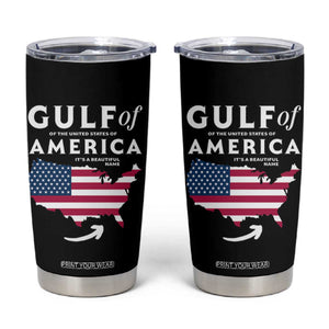 Trump America's Gulf Tumbler Cup Gulf Of The Usa American Flag Pride Patriotic TS02 Black Print Your Wear