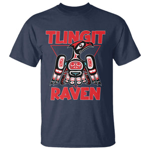 Tlingit Raven Totem T Shirt Alaska Native Tribal Art Design TS02 Navy Print Your Wear