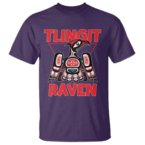 Tlingit Raven Totem T Shirt Alaska Native Tribal Art Design TS02 Purple Print Your Wear