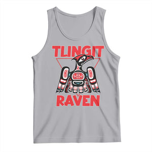 Tlingit Raven Totem Tank Top Alaska Native Tribal Art Design TS02 Athletic Heather Print Your Wear