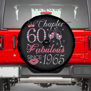 Chapter 60 Fabulous Spare Tire Cover Sparkle Since 1965 60Th Birthday Gift For Women TS02 Black Print Your Wear