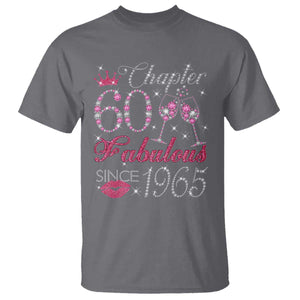 Chapter 60 Fabulous T Shirt Sparkle Since 1965 60Th Birthday Gift For Women TS02 Charcoal Print Your Wear