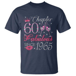 Chapter 60 Fabulous T Shirt Sparkle Since 1965 60Th Birthday Gift For Women TS02 Navy Print Your Wear