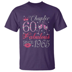 Chapter 60 Fabulous T Shirt Sparkle Since 1965 60Th Birthday Gift For Women TS02 Purple Print Your Wear