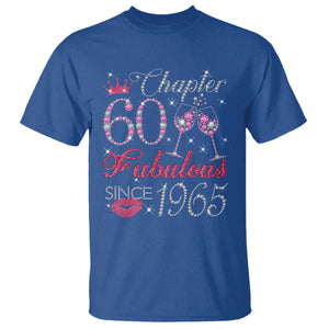 Chapter 60 Fabulous T Shirt Sparkle Since 1965 60Th Birthday Gift For Women TS02 Royal Blue Print Your Wear