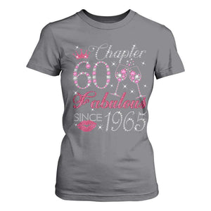 Chapter 60 Fabulous T Shirt For Women Sparkle Since 1965 60Th Birthday Gift For Women TS02 Charcoal Print Your Wear