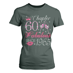 Chapter 60 Fabulous T Shirt For Women Sparkle Since 1965 60Th Birthday Gift For Women TS02 Dark Forest Green Print Your Wear
