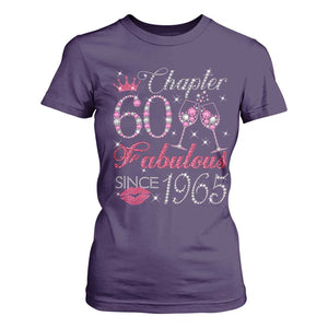 Chapter 60 Fabulous T Shirt For Women Sparkle Since 1965 60Th Birthday Gift For Women TS02 Purple Print Your Wear