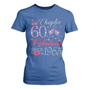 Chapter 60 Fabulous T Shirt For Women Sparkle Since 1965 60Th Birthday Gift For Women TS02 Royal Blue Print Your Wear