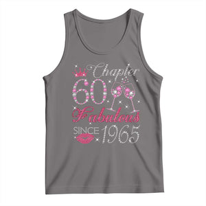 Chapter 60 Fabulous Tank Top Sparkle Since 1965 60Th Birthday Gift For Women TS02 Deep Heather Print Your Wear