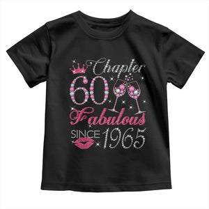 Chapter 60 Fabulous Toddler T Shirt Sparkle Since 1965 60Th Birthday Gift For Women TS02 Black Print Your Wear