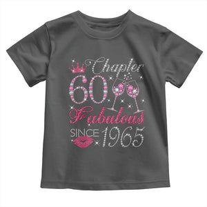 Chapter 60 Fabulous Toddler T Shirt Sparkle Since 1965 60Th Birthday Gift For Women TS02 Dark Heather Print Your Wear